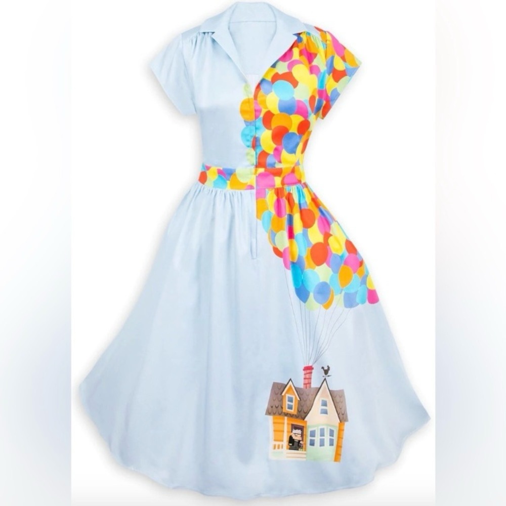 Rare Disney Up Balloon Dress Size Large NWT Carl Fredricksen House - Picture 4 of 11